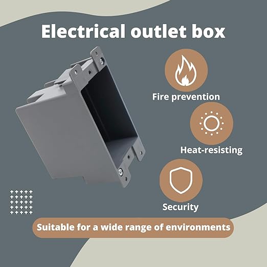 1-Gang 14 Cu.in. PVC Old Work Electrical Box, - Image 2