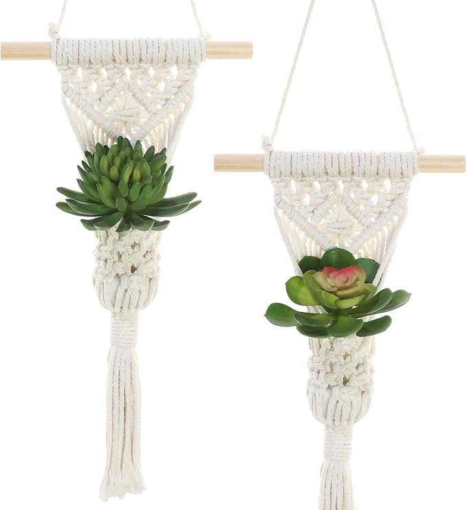 Macrame Wall Hanging Plant Holder by UBOSU