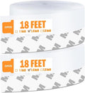 36 Ft Weather Stripping Door Seal Strip Tape, Silicone Door Draft Stopper by Bruiefpap