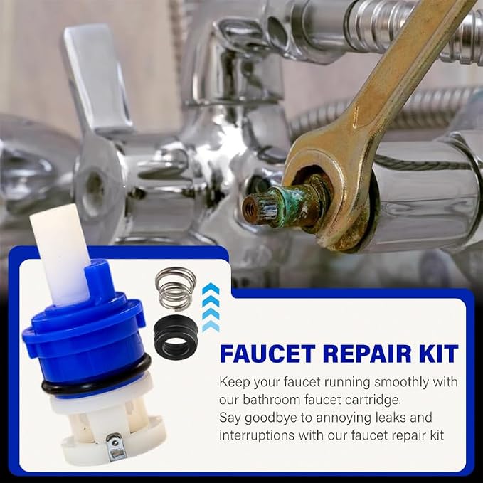 2-Pack Faucet Cartridge Replacement, Faucet Stem Assembly Replacement Kit | Hot - Image 6