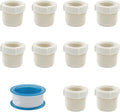 Litoexpe 10PCS 3/4" Male Thread to 1/2" Female Threaded PVC Pipe, Adaptor by PRATICALPRODUCTS