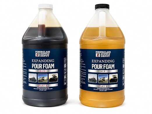 8 lb Expanding Polyurethane Pour Foam: 2 Gallon Kit by FiberglassSupplyDepotInc