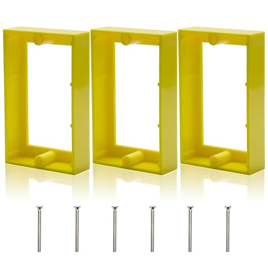 HXH Single Gang Receptacle Outlet Box Extender, 3/4 Inch, 3 Pack | by HUIXHAO