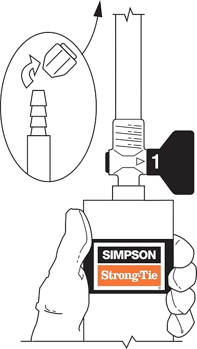 Simpson Strong-Tie CPFH09KT Crack-Pac Flex-H2O 9 oz. Polyurethane Crack Sealer - Image 6