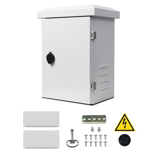 Metal Nema Enclosure with Fan Vented, Mount Track Electrical Box 12X16X6 | by SWPEC