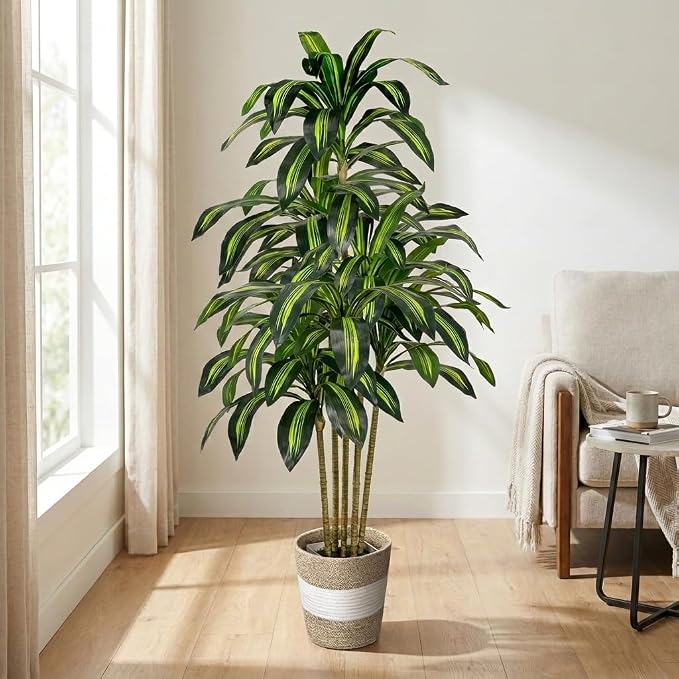 5FT Artificial Dracaena Fake Tree by LuceAlberi