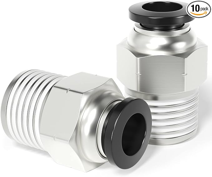 TAILONZ 5/16" Tube x 1/4" NPT Male Straight Push to Connect Fitting 10pcs | by TAILONZPNEUMATIC