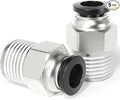 TAILONZ PNEUMATIC Male Straight 1/2 Inch Tube OD x 1/4 Inch NPT Thread Push to by TAILONZPNEUMATIC