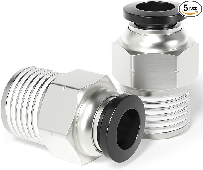 TAILONZ PNEUMATIC Male Straight 1/2 Inch Tube OD x 1/4 Inch NPT Thread Push to by TAILONZPNEUMATIC