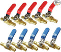 Uenede Brass 1/2 Inch PEX Ball Valve, Pipe Crimp Fitting by Uenede