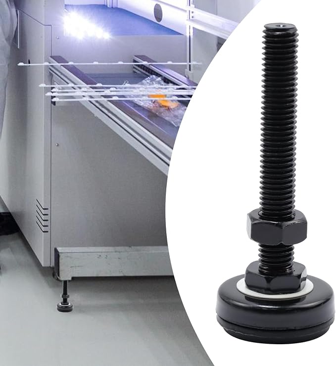 Antrader M12x80mm Carbon Steel Adjustable Threaded Pole Leveling Feet 4Pcs | - Image 2