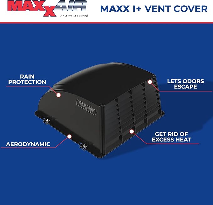 MAXXAIR Maxx I+ Vent Cover for RV Roof Vents - Image 2