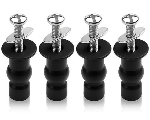 3/8" Dia Toilet Seat Screws Replacement Kit by Unknown