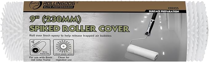 ROLLINGDOG 9 inch Epoxy Spiked Roller Cover Spike Roller - Image 6