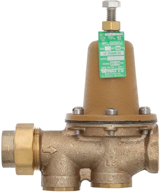 Watts LF25AUB-Z3 Lead-Free Water Pressure Reducing Valve 3/4" NPT by WATTS
