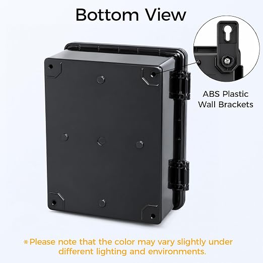Junction Box IP67 Waterproof Electrical Box Outdoor ABS Plastic Hinged Shell - Image 5