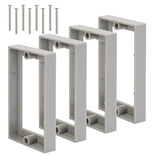 Single Gang Receptacle Outlet Box Extenders 1/2" by XGGYA