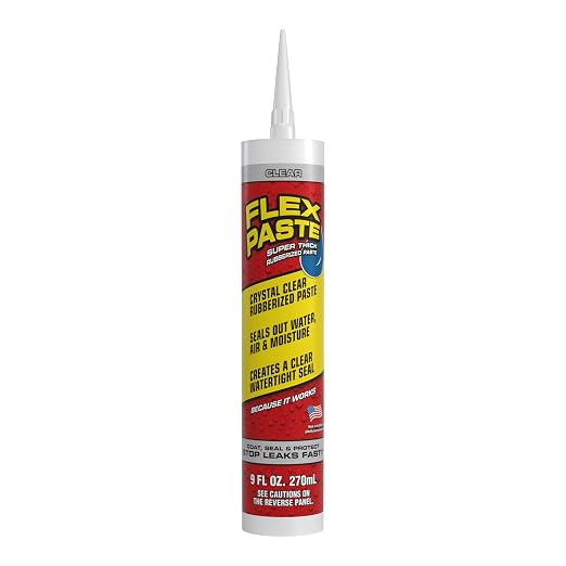 Flex Paste, Waterproof Paintable Putty, Spackle Sealant, Fill Gaps Cracks Holes by FlexSealProducts