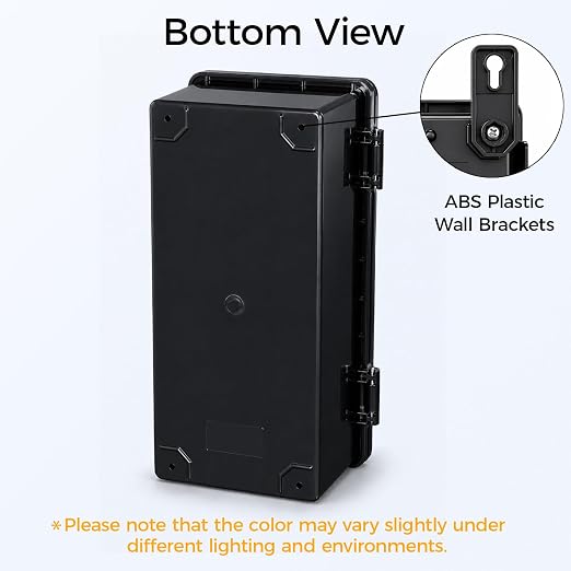 Junction Box IP67 Waterproof Electrical Box Outdoor ABS Plastic Hinged Shell - Image 5