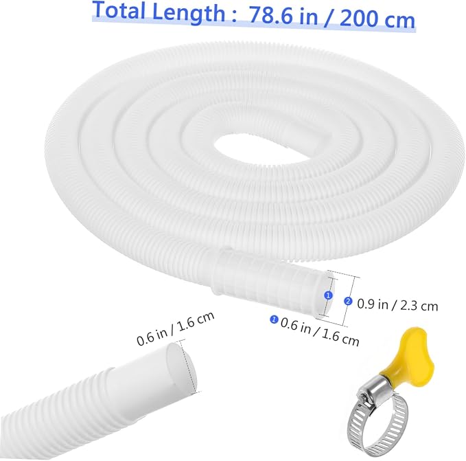 IMIKEYA 5pcs Washing Machine Drain Hose Extension Flexible Tubing - Image 2