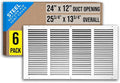 Fits 24x12 Duct Opening | Steel Return Air Grille by Handua | Vent Cover Grill by Handua