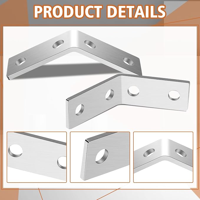16 Pcs 45 Degree Angle Bracket Fitting - Image 4