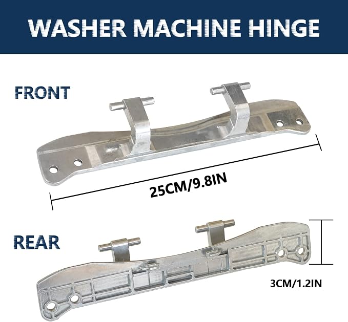 W10208415 WPW10208415 Dryer Washer Door Hinge Compatible - Image 6
