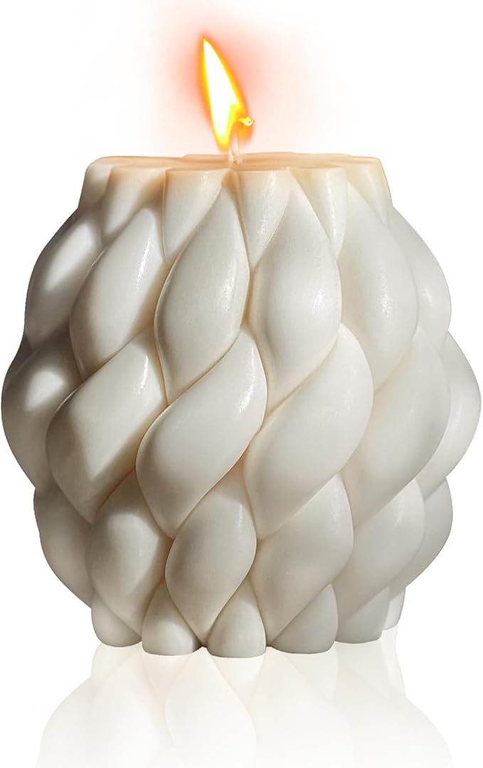 Knot Ball Candle Handmade Pillar Scented Decorative Candle, or shelf by JDHSilicone