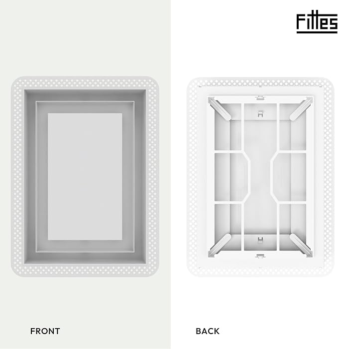 Fittes Flush Wall Vent, Minimalist ABS Plastic HVAC Air Return Register Cover - Image 4