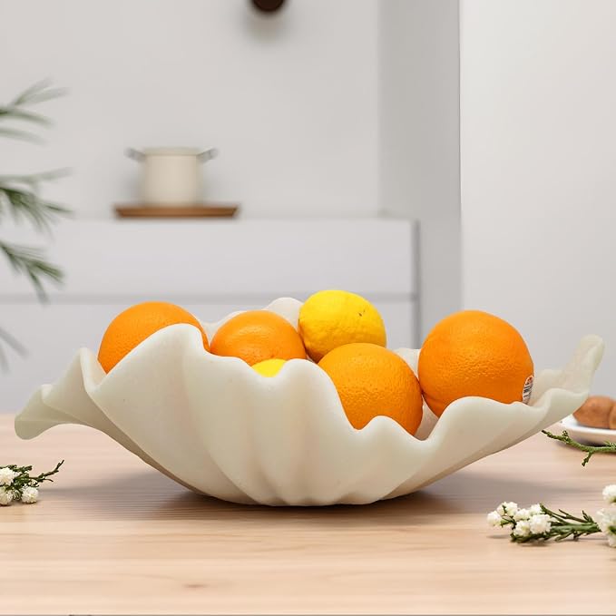 Off-white Large Decorative Bowl - Image 6
