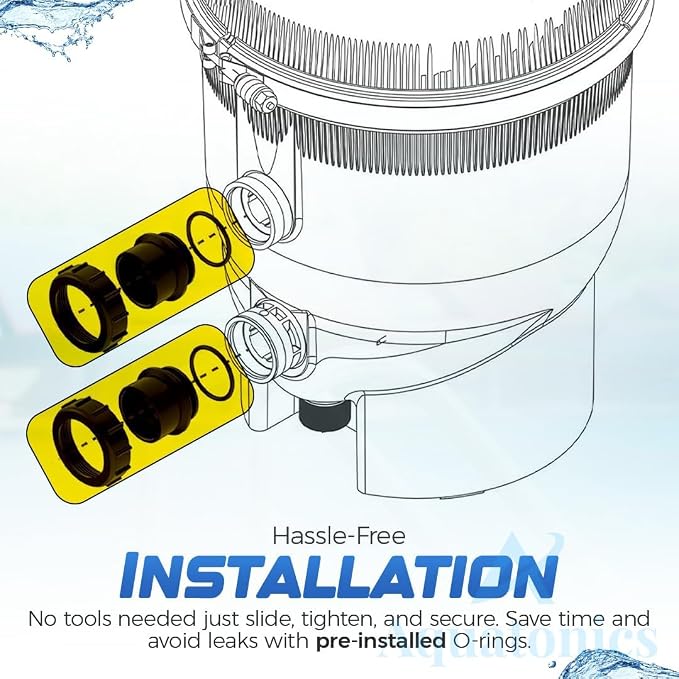 Black Pool Valve Adaptor Replacement 270100 Kit - Image 5