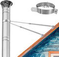 10" Extended Roof Bracket Kit, Adjustable Chimney Support by yianteng