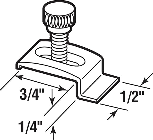 Prime-Line T 8724 Storm Door Panel Clip, 1/4 In., 8 Pack | - Image 2