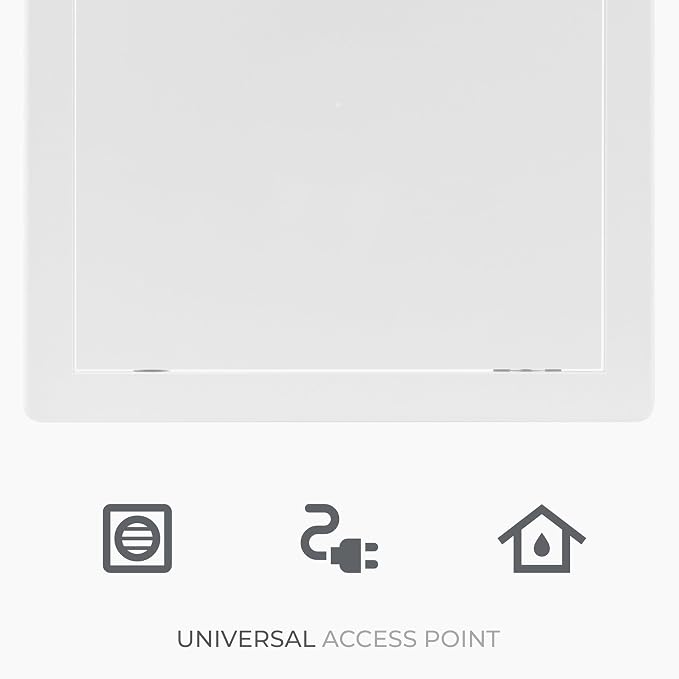 10x10 Inch White Access Panel for Drywall – ABS Plastic Square Wall, Ceiling - Image 6