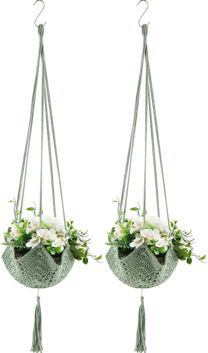 Shappy 2 Pack Boho Macrame Plant Hanger by Shappy