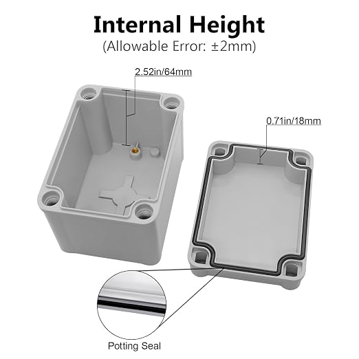 Junction Box IP67 Waterproof Dustproof ABS Plastic Project Box - Image 4