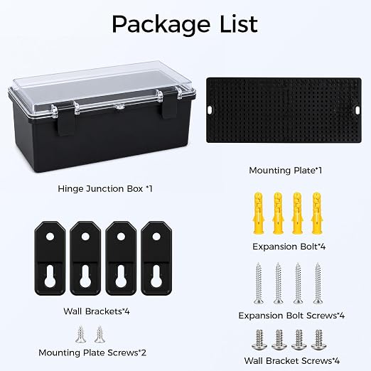 Junction Box IP67 Waterproof Electrical Box ABS Plastic Hinged Shell - Image 8
