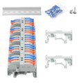 5Pcs Lever Wire Connectors, 2 in 4 Out, 4-2.5 mm² | 4-2.5 mm² Quick Wiring DIN by GUETNEU
