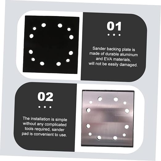 DOITOOL 2pcs Sanding Disc Backing Plate Replacement Aluminum Eva Material - Image 9