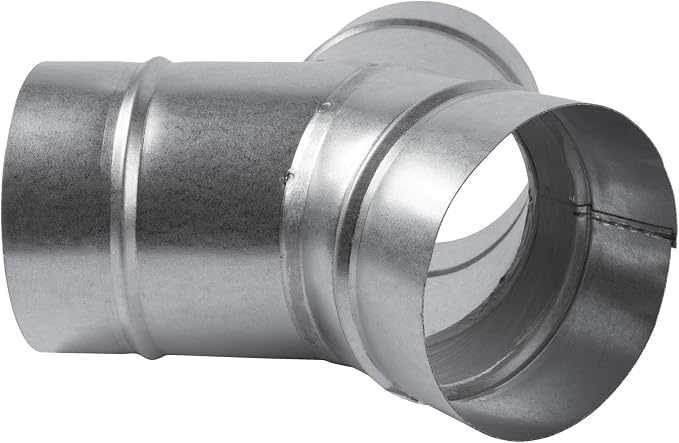 45° Degree Ø4 x 4 x 4 Inch Y Shape Duct Splitter - Image 8