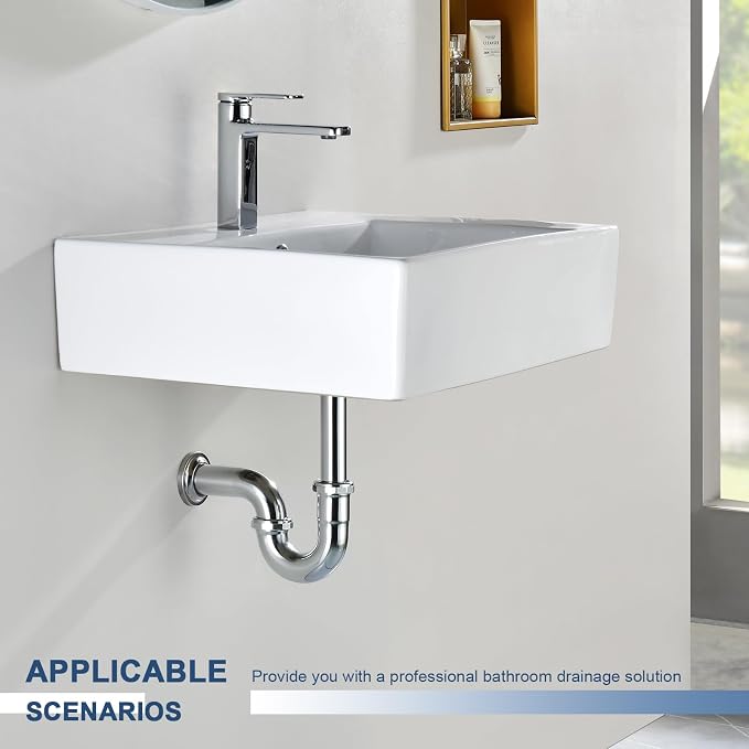 ZM Brass P-trap Pipe Basin Sink Waste Kit - Image 4