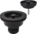 Black Polymer Drain Kitchen Sink Drain Assembly by EADOT