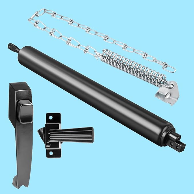 Pneumatic Door Closer Kit for Screen and Storm Doors, Includes Push Button by Unknown