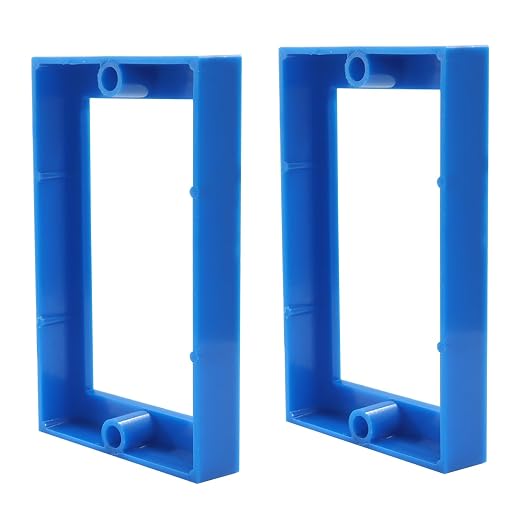 3 Pack 1/2 Inch Single Gang Receptacle Outlet Extender, Junction Box Extension - Image 2