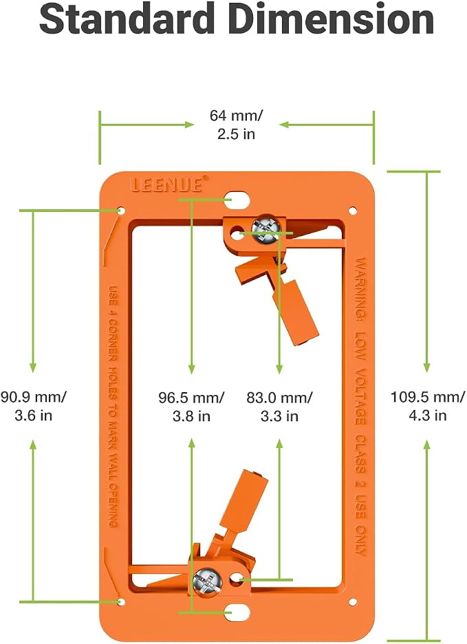 6 Pcs Low Voltage Mounting Bracket - Image 3