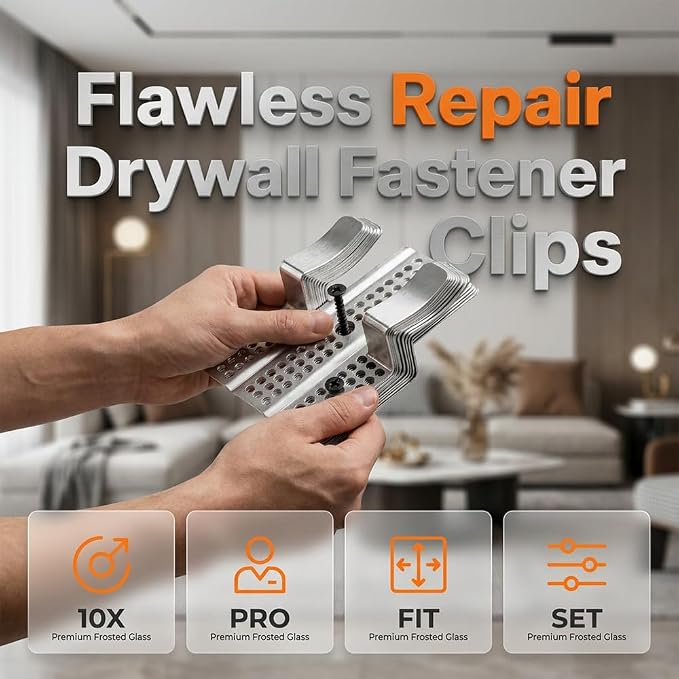 Drywall Repair Clips, Stainless Steel Drywall Clips Kit - Image 2