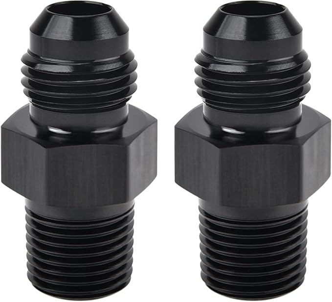 EVIL ENERGY 6AN Male Flare to 1/8" NPT Pipe Fitting Adapter Aluminum Straight by EVILENERGY