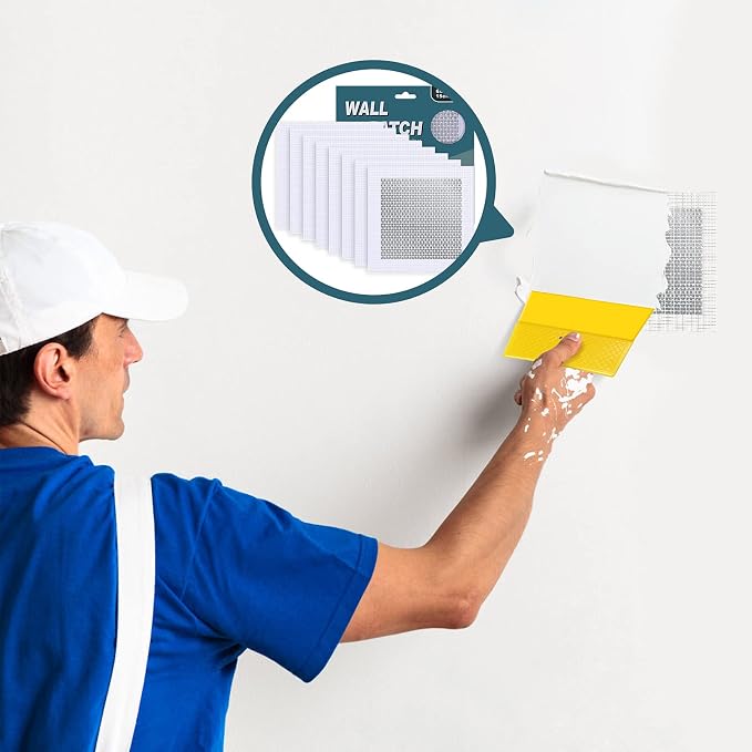 8 Pack 6 * 6 Inch Drywall Repair Patch, Drywall Repair Kit - Image 7