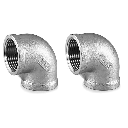 Stainless Steel 304 Cast Pipe Fitting, JoyTube 1" to 1" Female to Female NPT by JoyTube