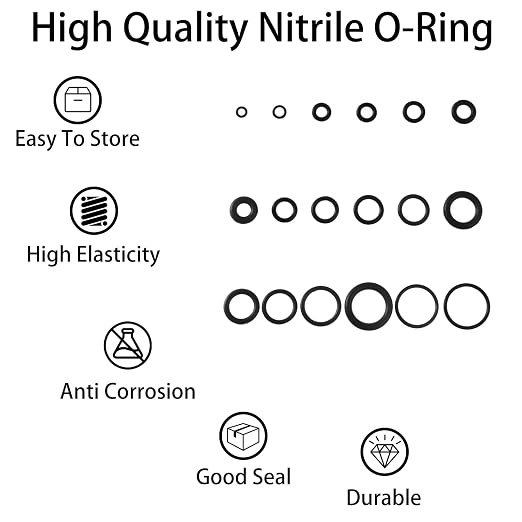 1200 Pcs O Ring Assortment Kit 24 Size Sealing Rubber O-Rings Set | - Image 3